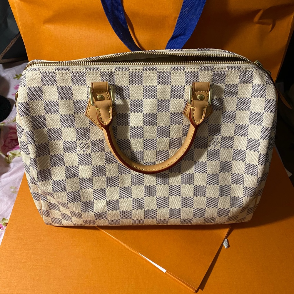 Louis Vuitton Damier Azur Speedy Bandouliere 30